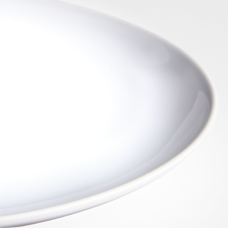 Craft White Oval Medium Stoneware Platter - Image 1