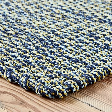 Rope Weave Doormat, 18"x30", Midnight - Image 1