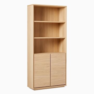 Norre Natural Oak Open Closed 35.5 Inch Shelving Pack - Image 1