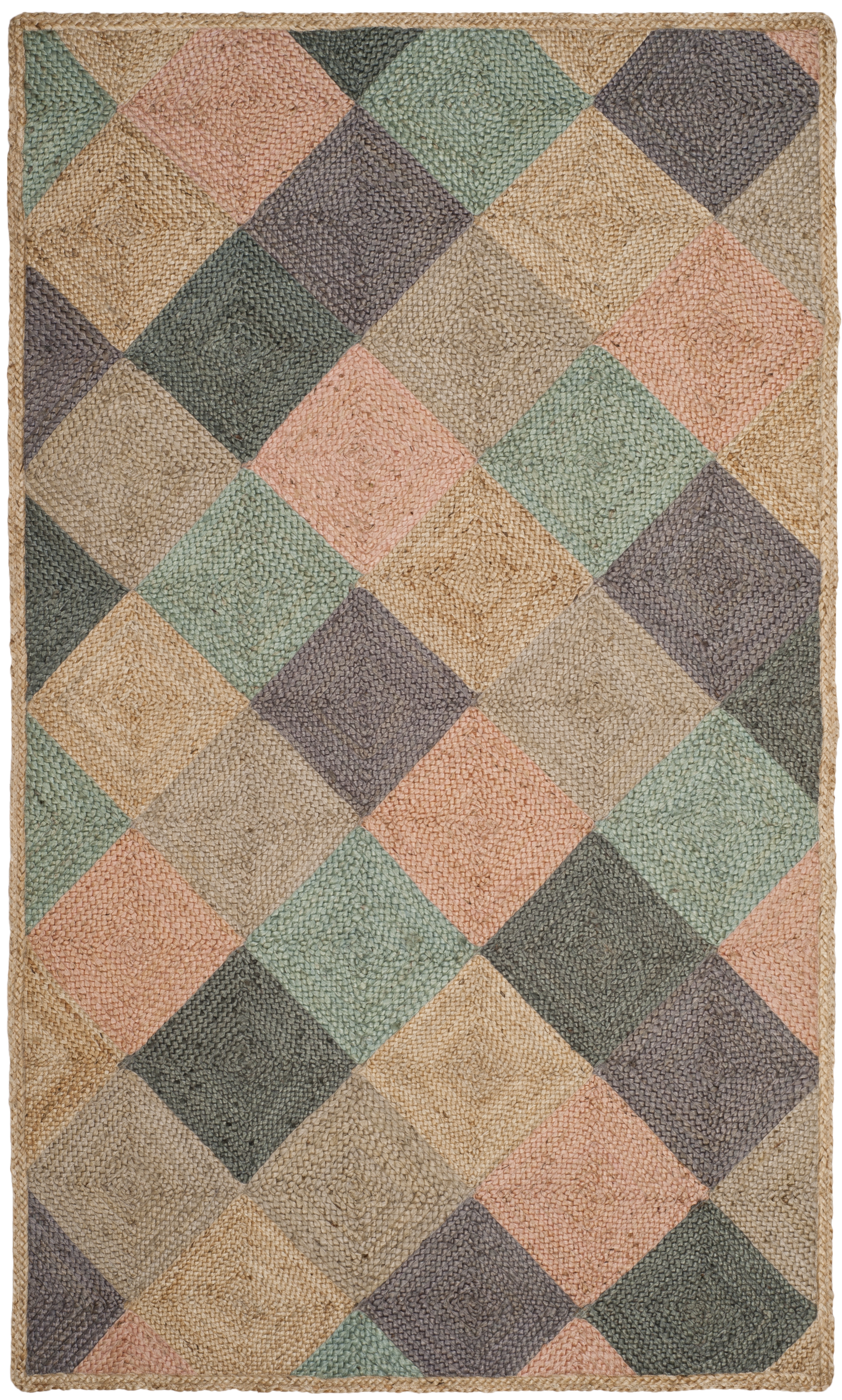 Arlo Home Hand Woven Area Rug, NF872A, Natural/Multi,  5' X 8' - Image 0