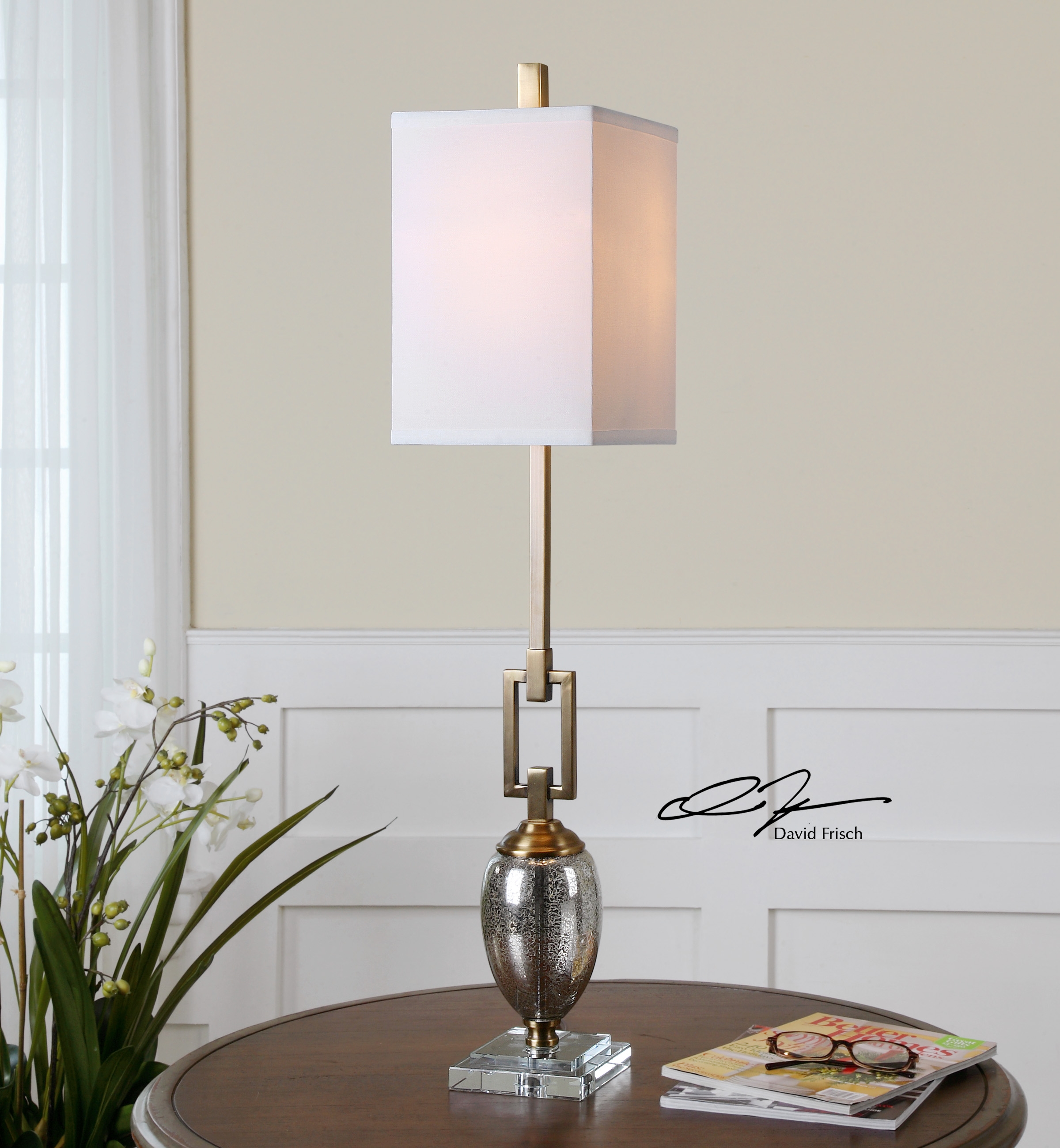 Copeland Mercury Glass Buffet Lamp - Image 1