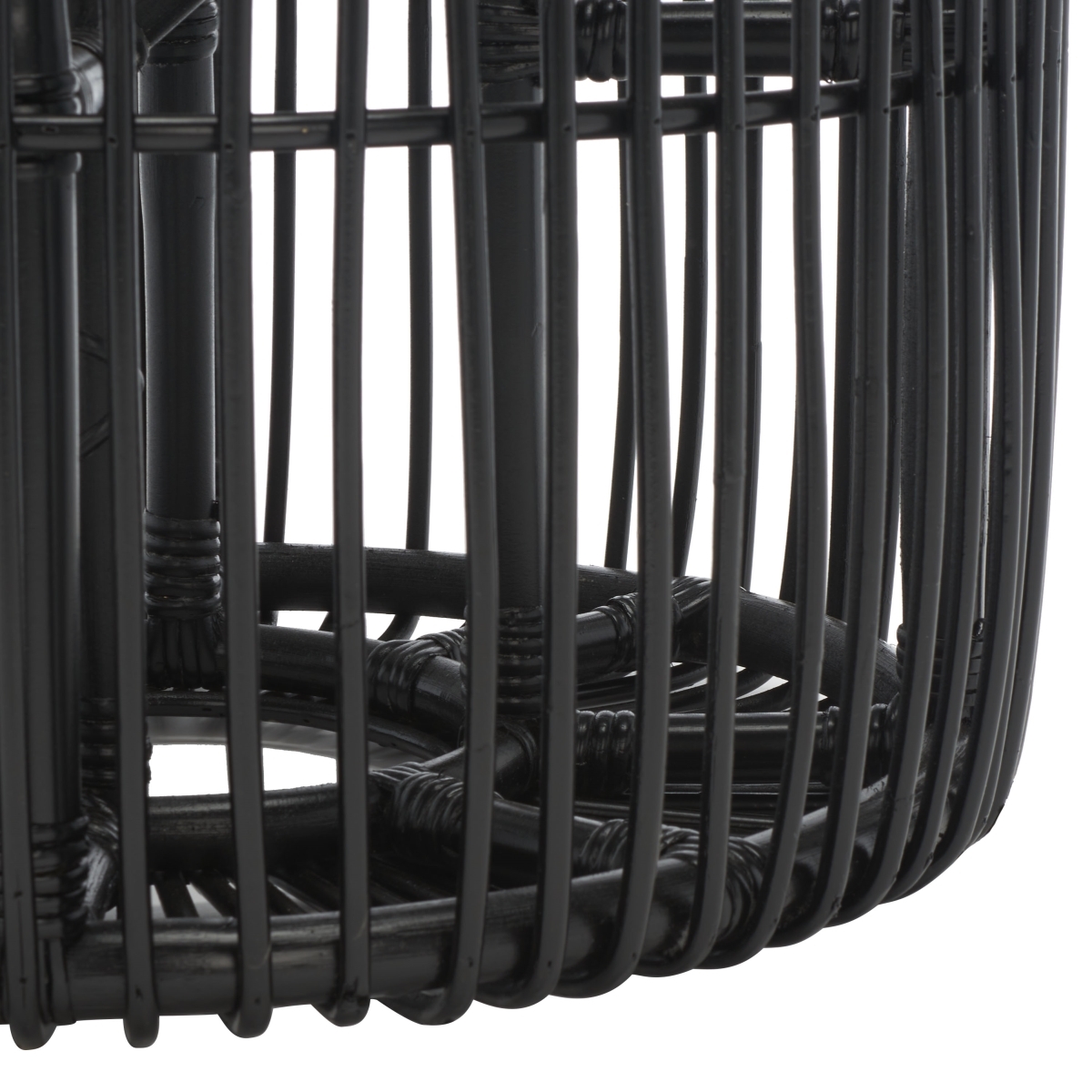 Jabez Round Accent Table - Black - Safavieh - Image 3