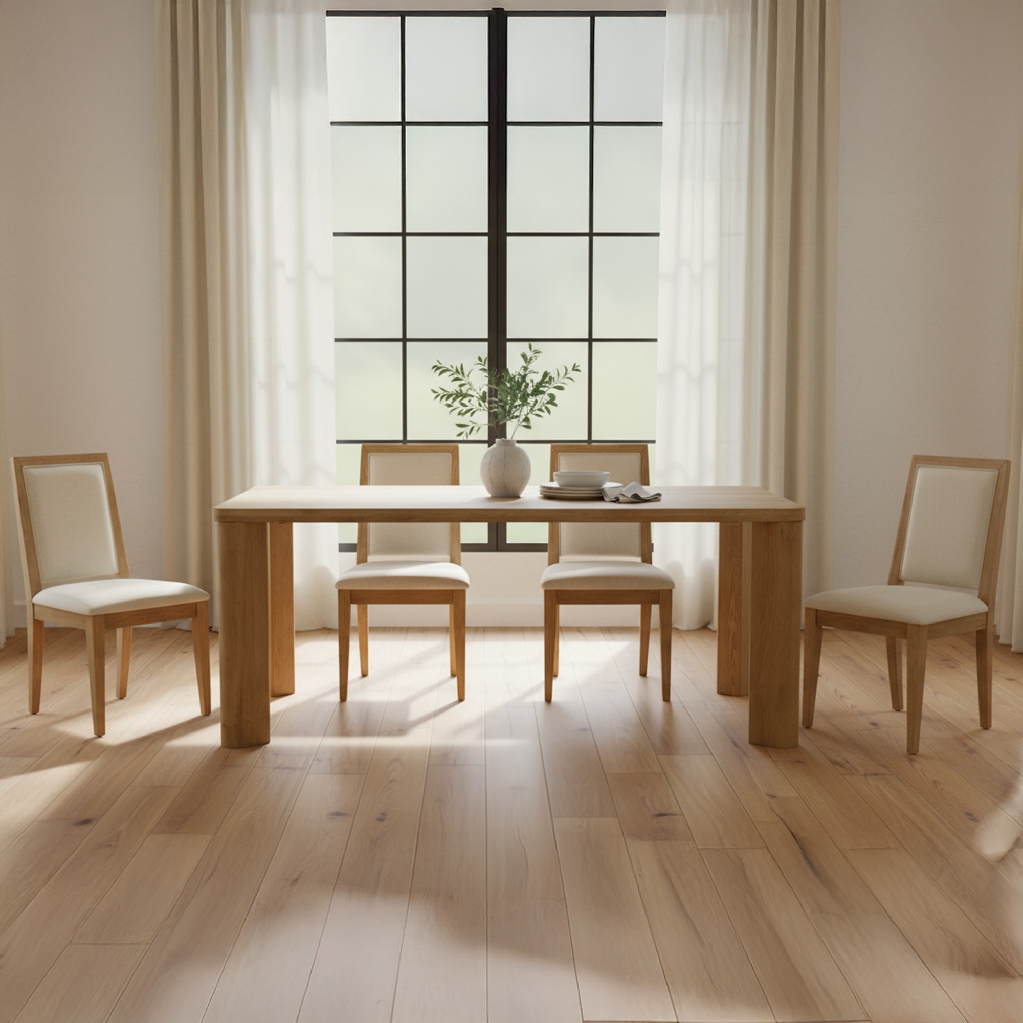 Adrian Dining Chair Beige - Set Of Two - Image 7