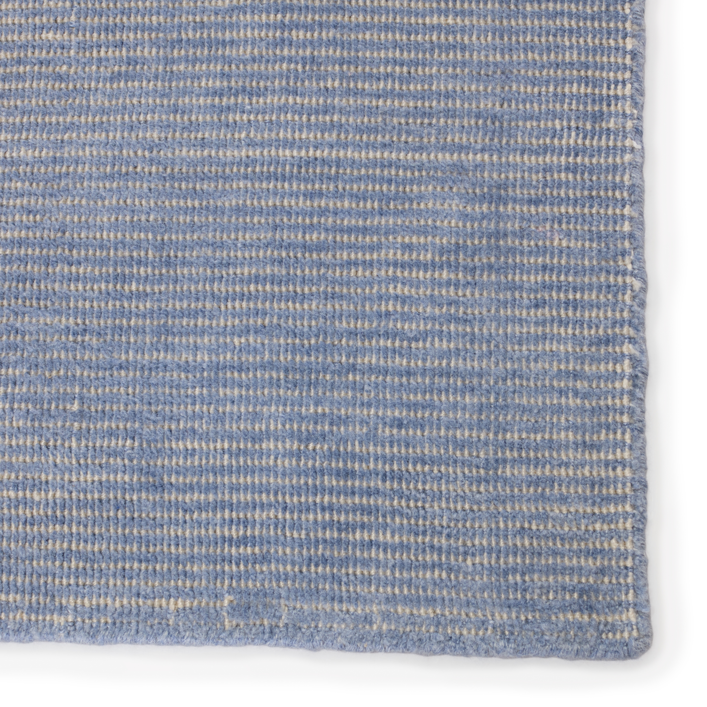Danan Indoor/ Outdoor Solid Light Blue/ Cream Area Rug (4'X6') - Image 3