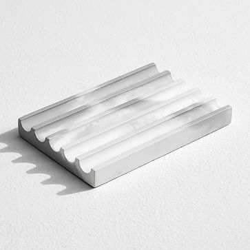 Soap Dish, Gray + White - Image 1