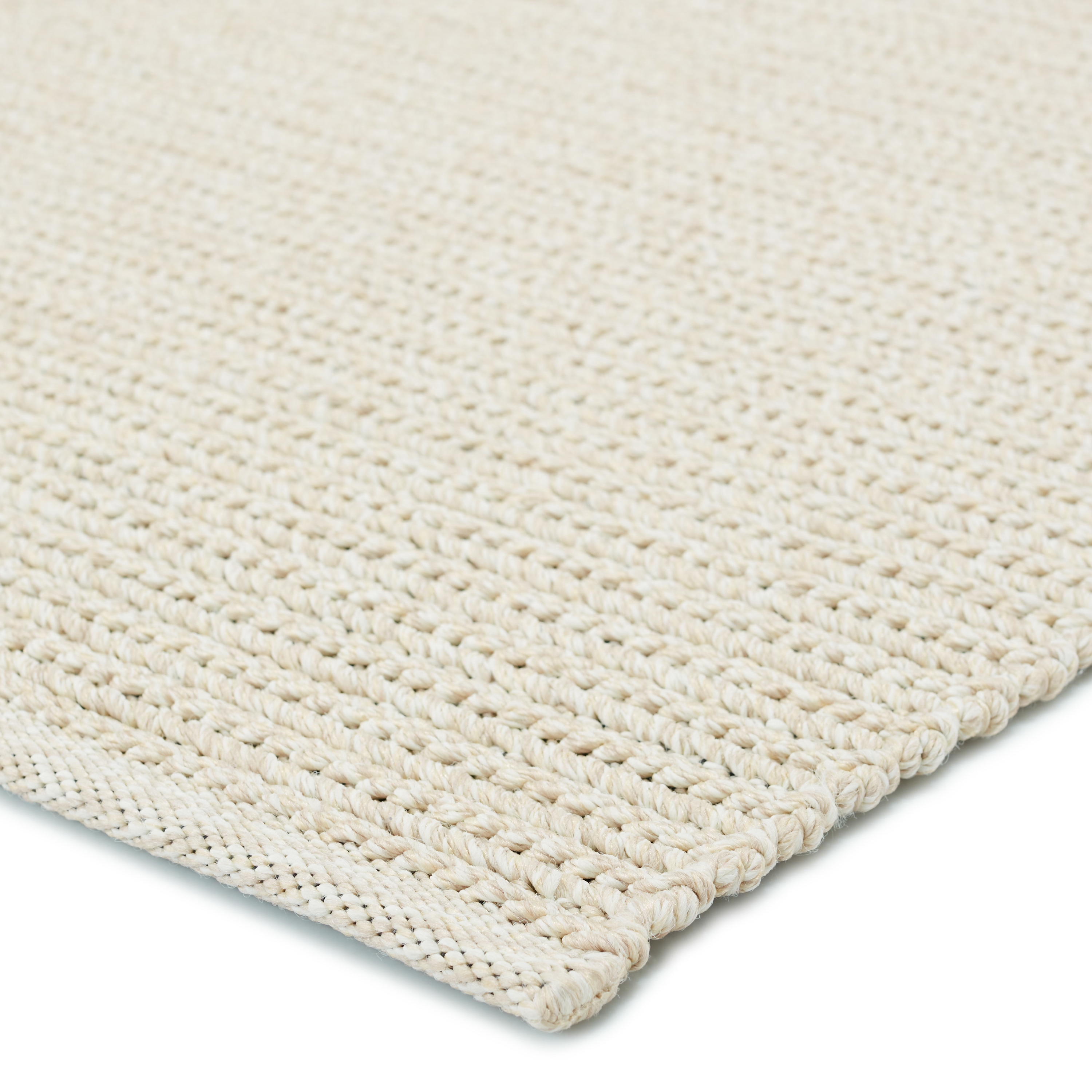 Raynor Indoor/ Outdoor Solid Beige/ Ivory Area Rug (5'X8') - Image 1