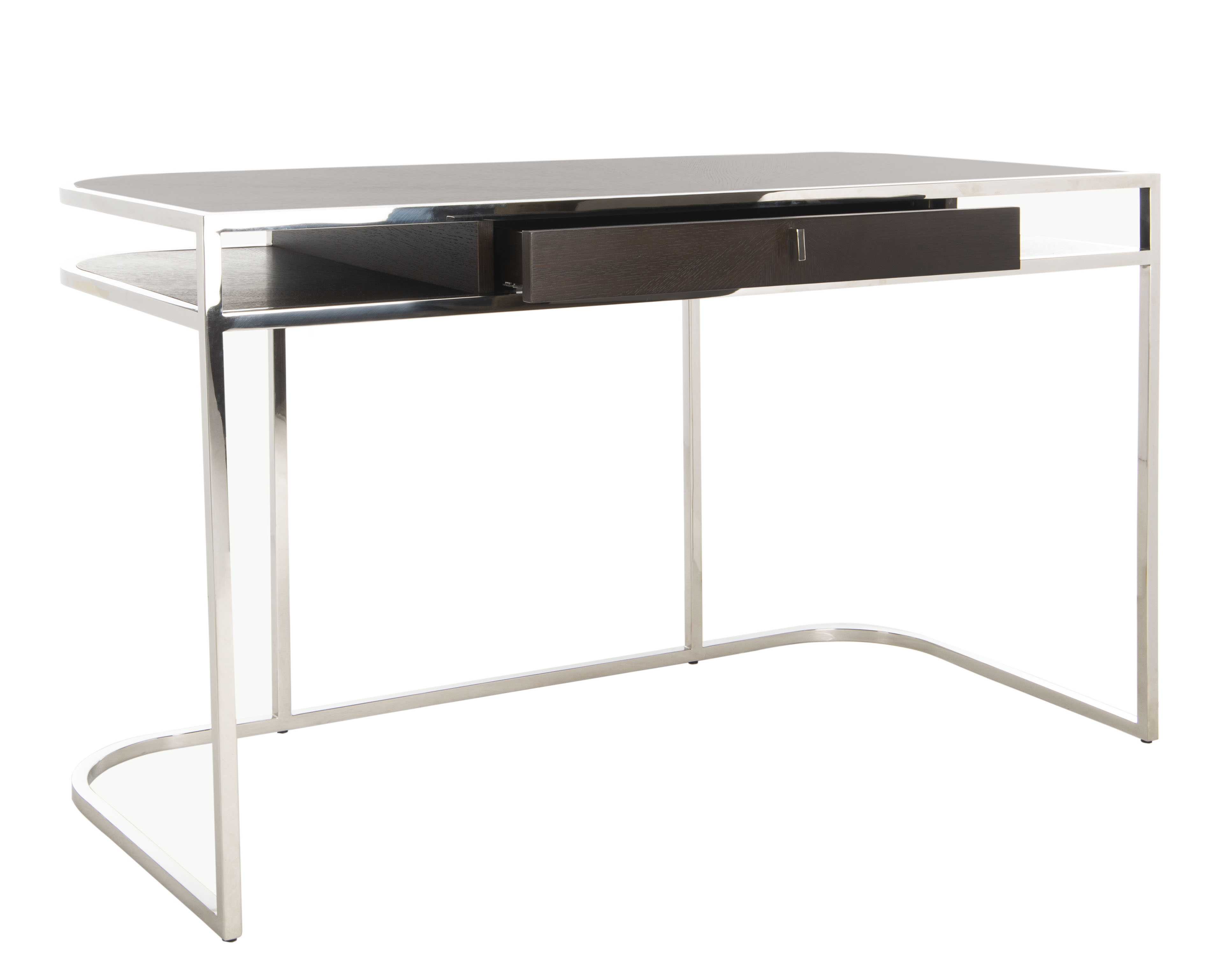 Julian Desk - Espresso/Steel - Safavieh - Image 1
