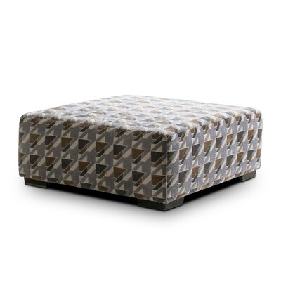 Adrial 41" Square Geometric Cocktail Ottoman - Image 0