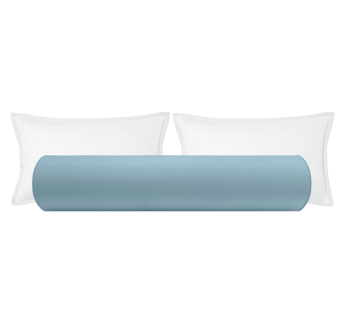 THE BOLSTER :: CLASSIC LINEN // HYDRANGEA BLUE - BY THE YARD - Image 0