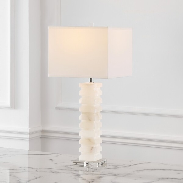 Safavieh Couture Anita Alabaster Table Lamp - White - Image 3