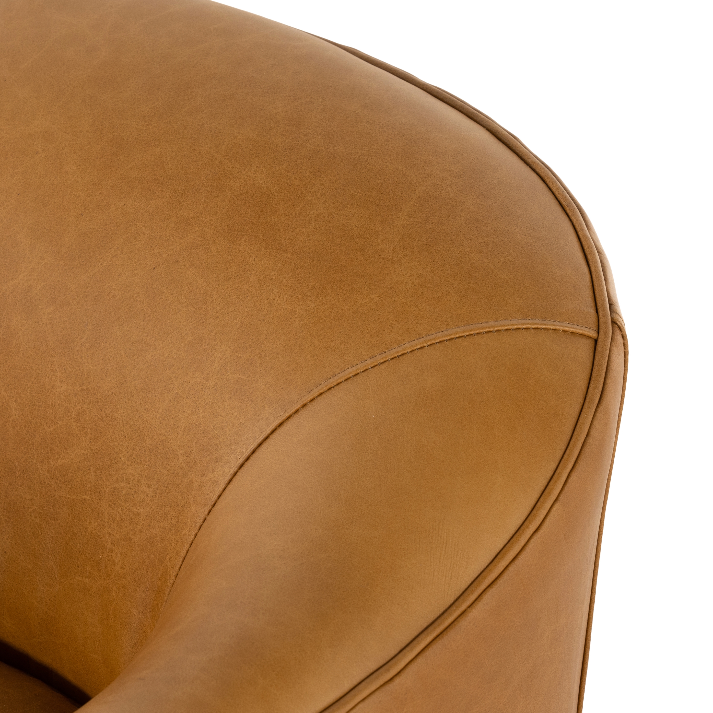 Quinton Swivel Chair - Osorno Camel - Image 8