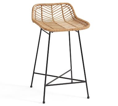 Wicker Woven Counter Stool - Image 0