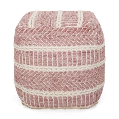 Hemmingway 16'' Wide Square Pouf Ottoman - Image 0