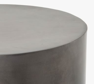 Ferris Round Accent Table, Ombre Antique Pewter - Image 2