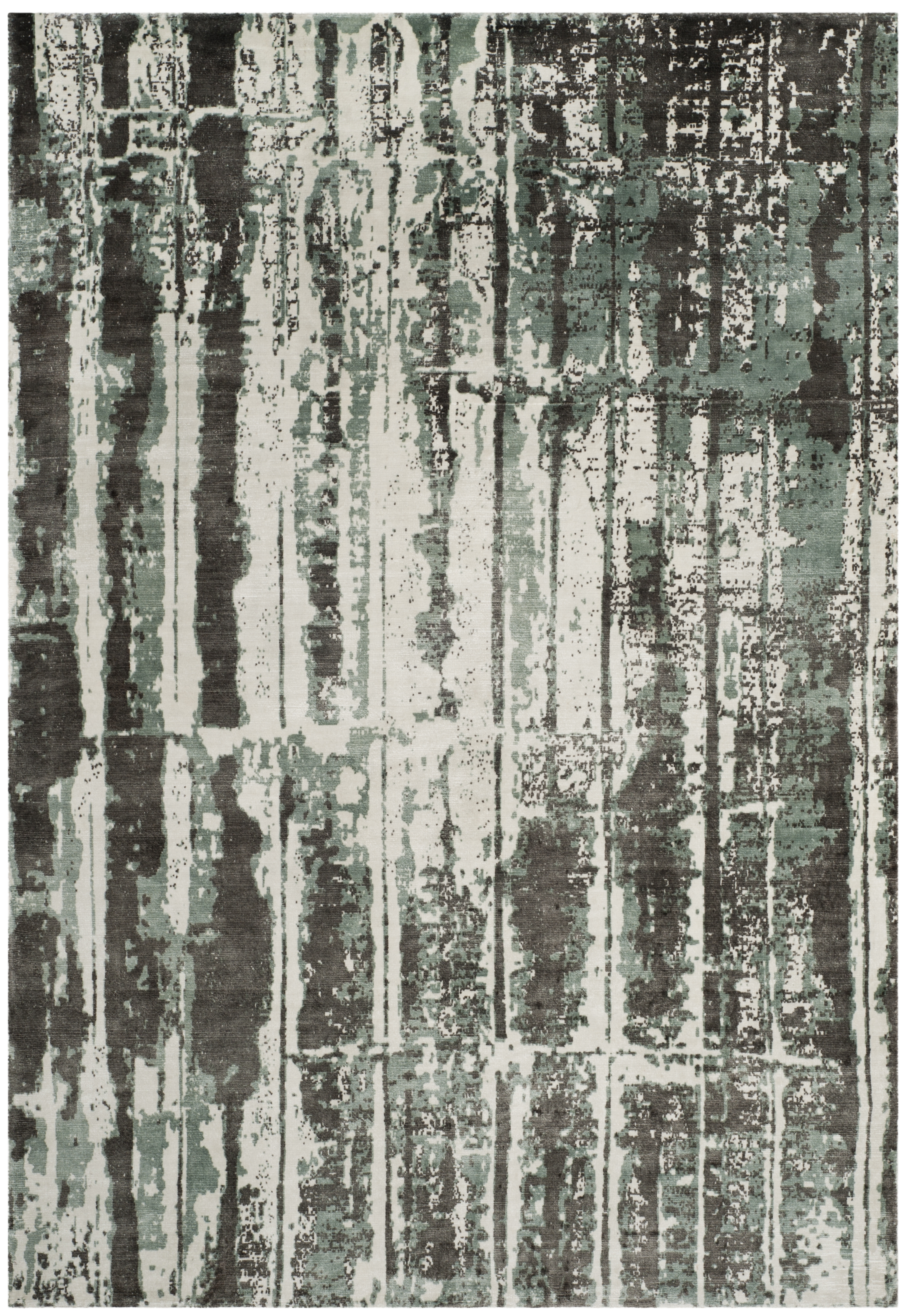 Arlo Home Hand Loomed Area Rug, MIR267B, Silver/Grey,  6' X 9' - Image 0