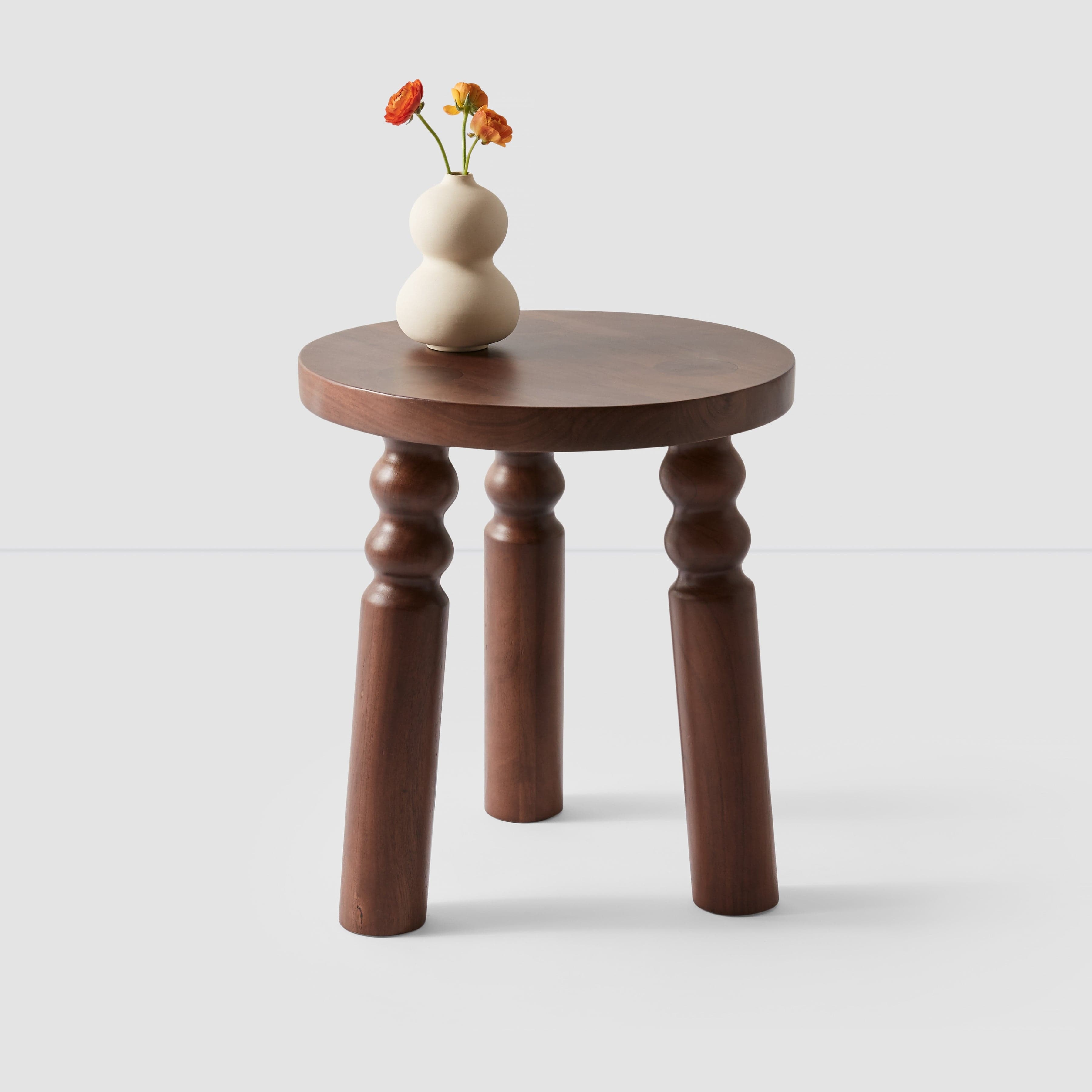 The Citizenry Kovai Wood Stool | Brown - Image 1