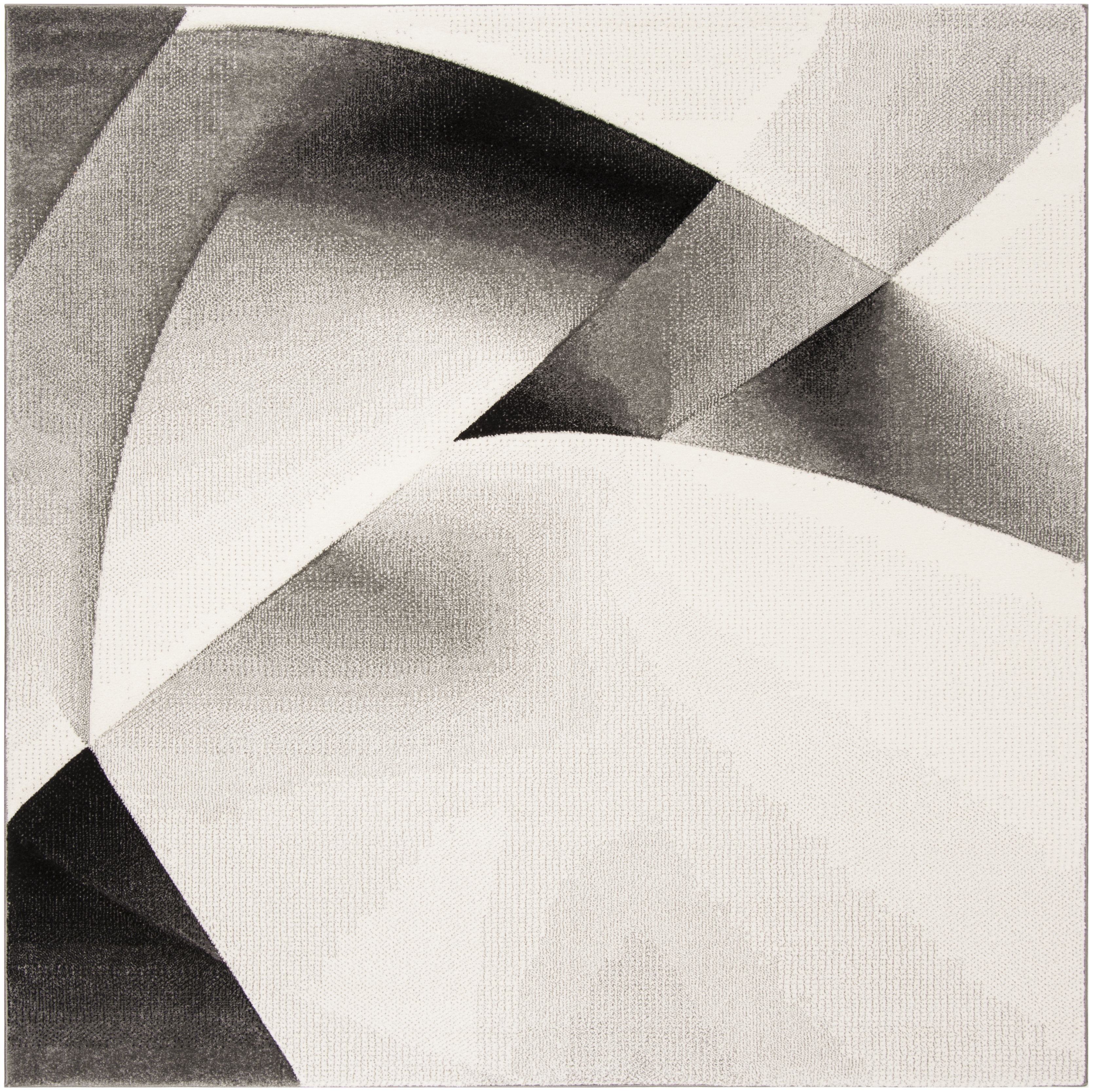 Arlo Home Woven Area Rug, HLW713G, Grey/Dark Grey,  6' 7" X 6' 7" Square - Image 0