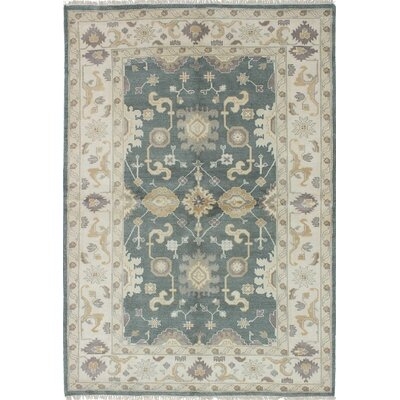One-of-a-Kind Hales Hand-Knotted 2010s Serapi Cream 6'1" x 8'10" Wool Area Rug - Image 0