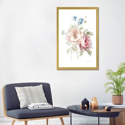 Cottage Garden IV on White by Danhui Nai - Painting Print - Image 0
