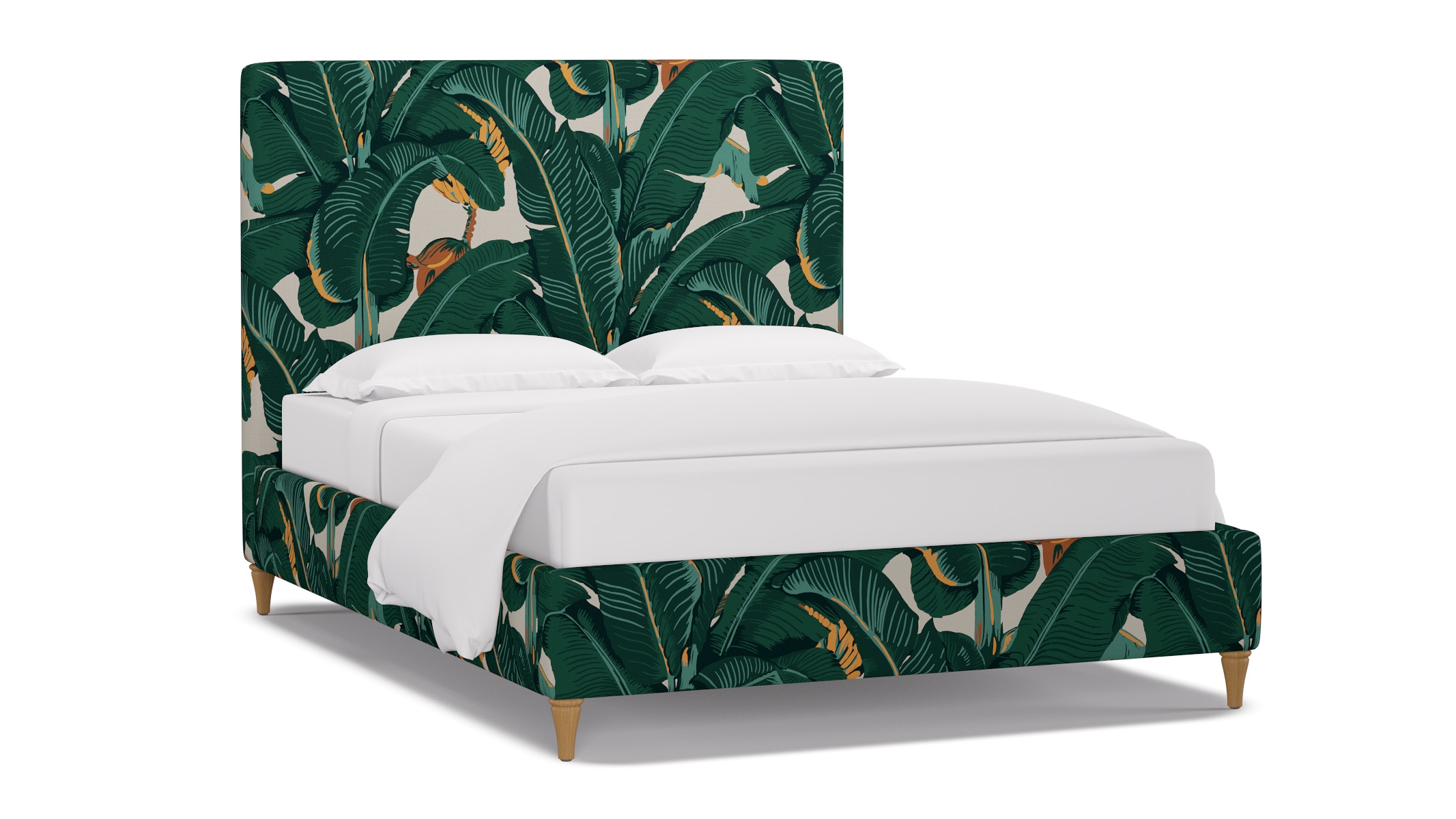 Classic Bed, Martinique®®, Natural Decorative Tapered Leg, Queen - Image 1