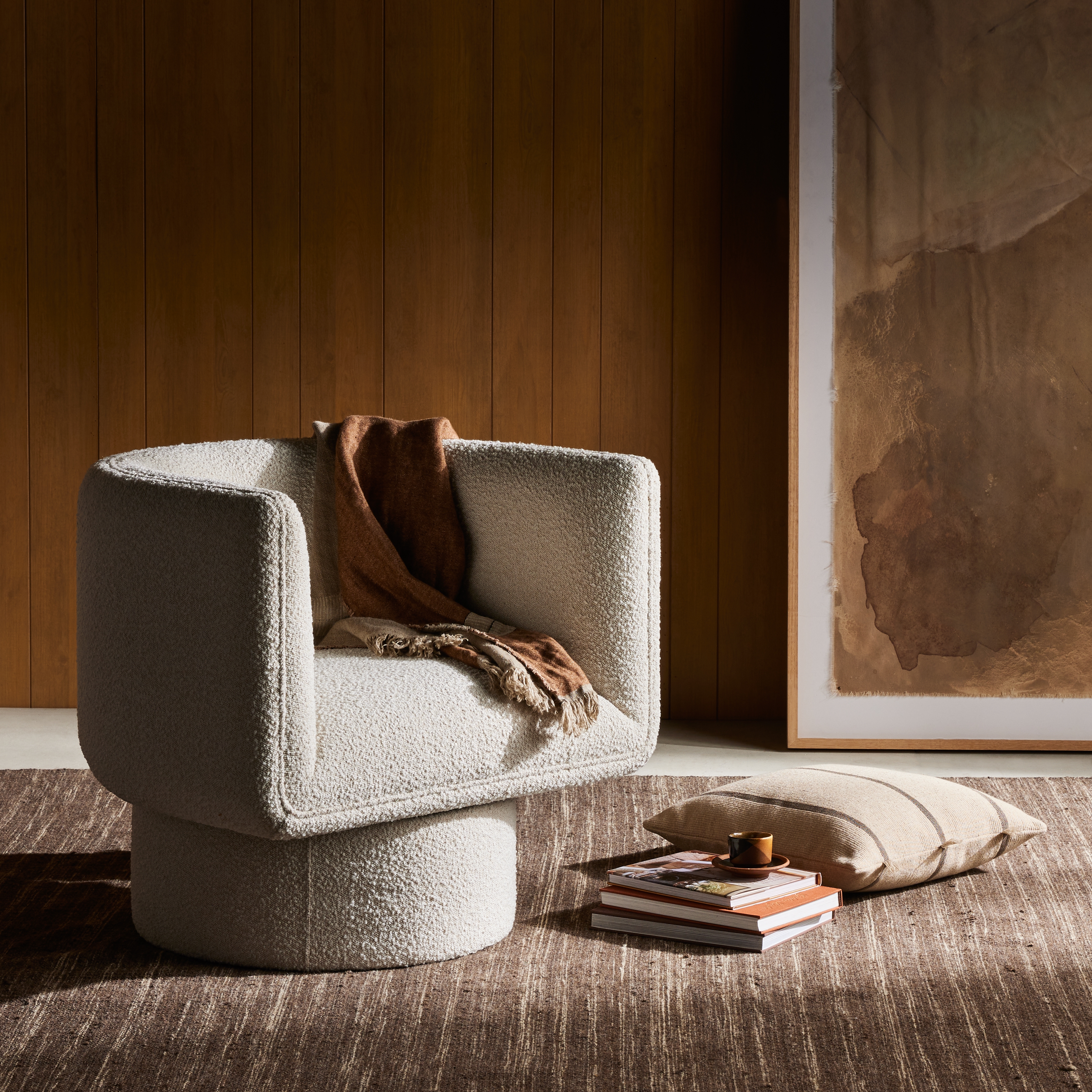 Adriel Swivel Chair-Knoll Natural - Image 11