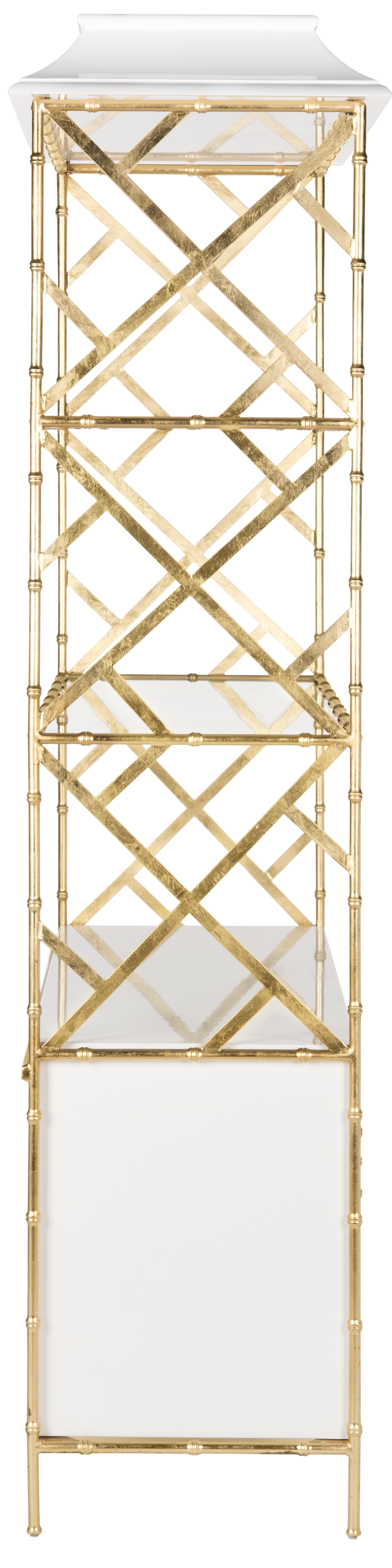 Adelia Lacquer Bookshelf - White Lacquer - Safavieh - Image 3