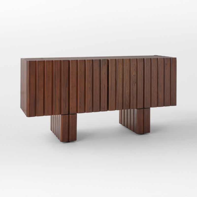Moab 65" Dark Wood Credenza - Image 3