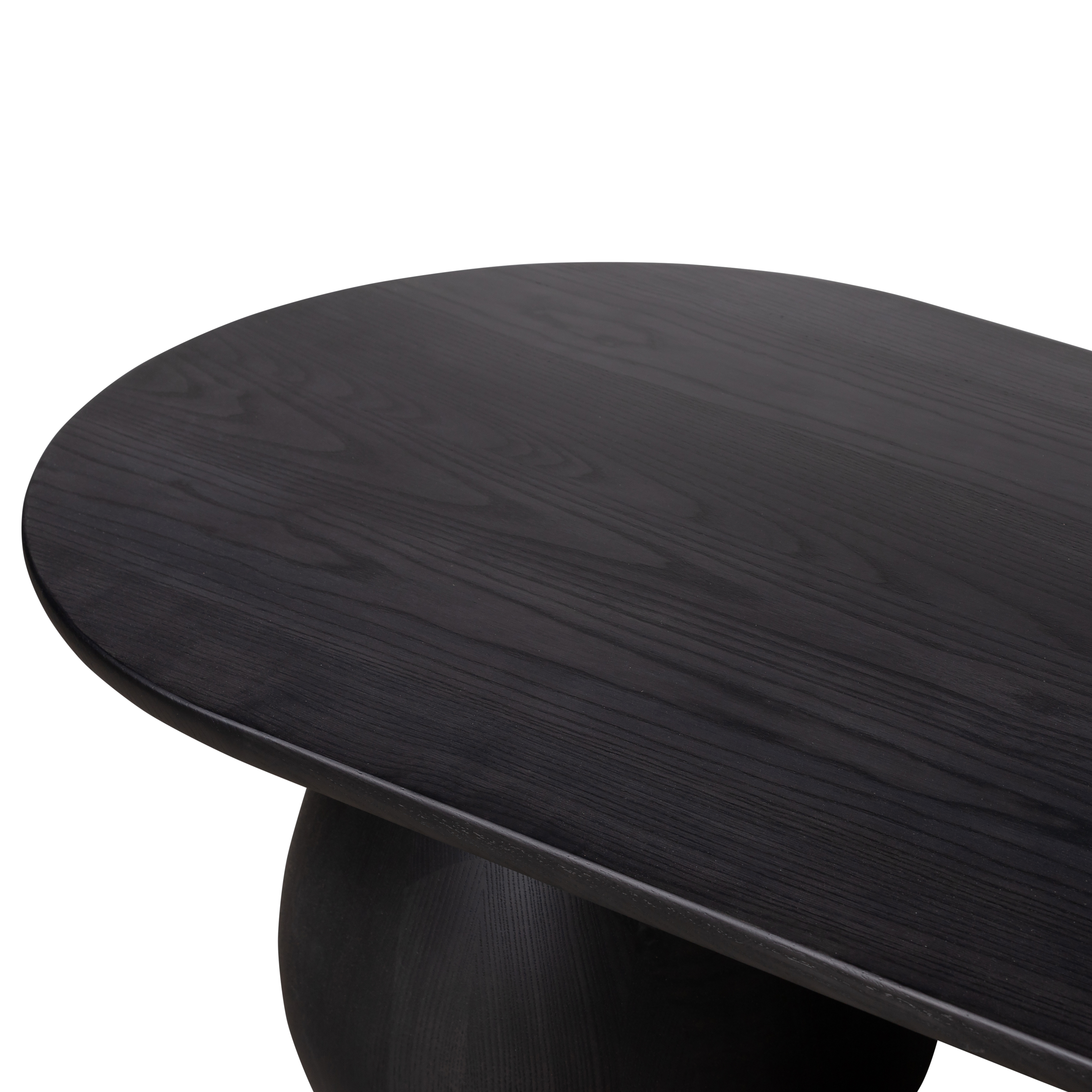 Merla Wood Coffee Table-Black Wash Ash - Image 4