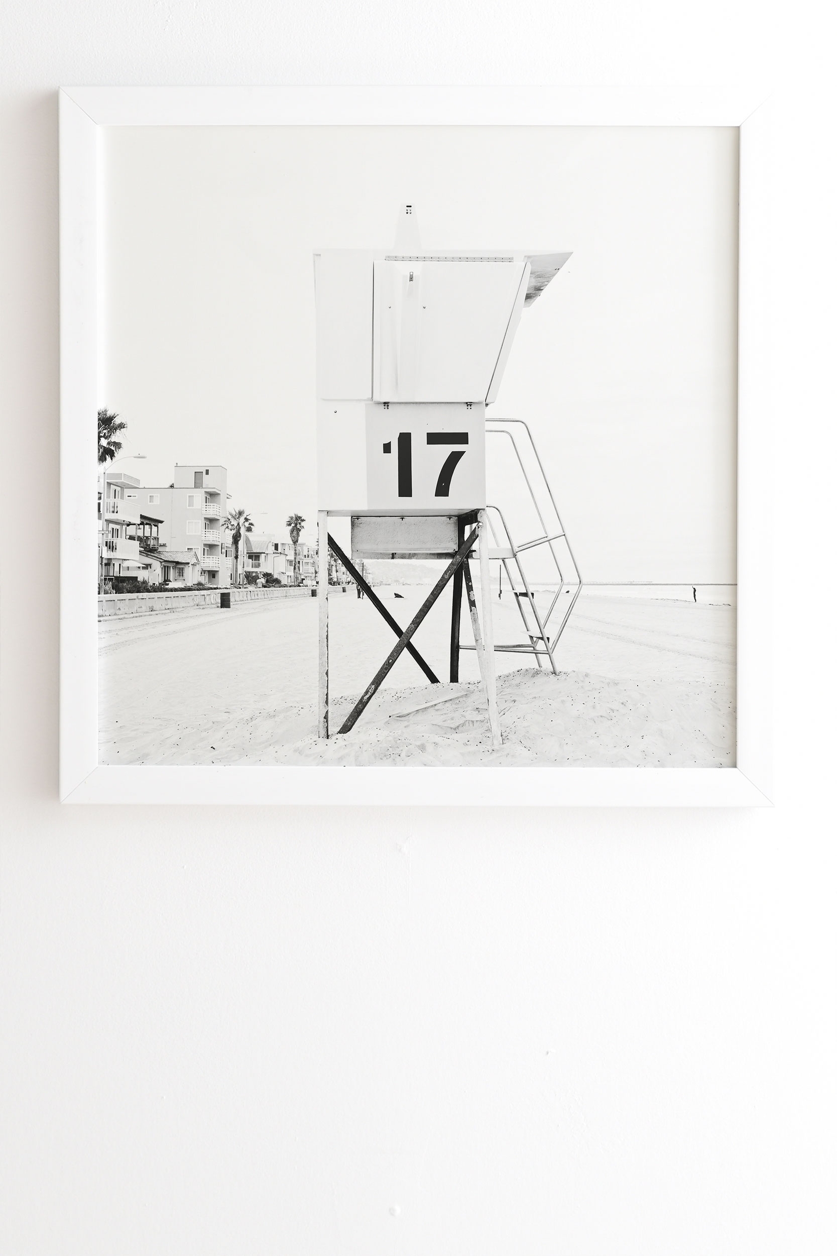 Tower 17 by Bree Madden - Framed Wall Art Basic White 20" x 20" - Image 1