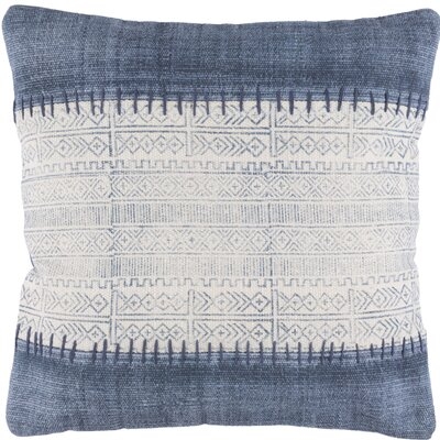 Friedman Cotton Indoor Geometric Square Throw Pillow - Image 0