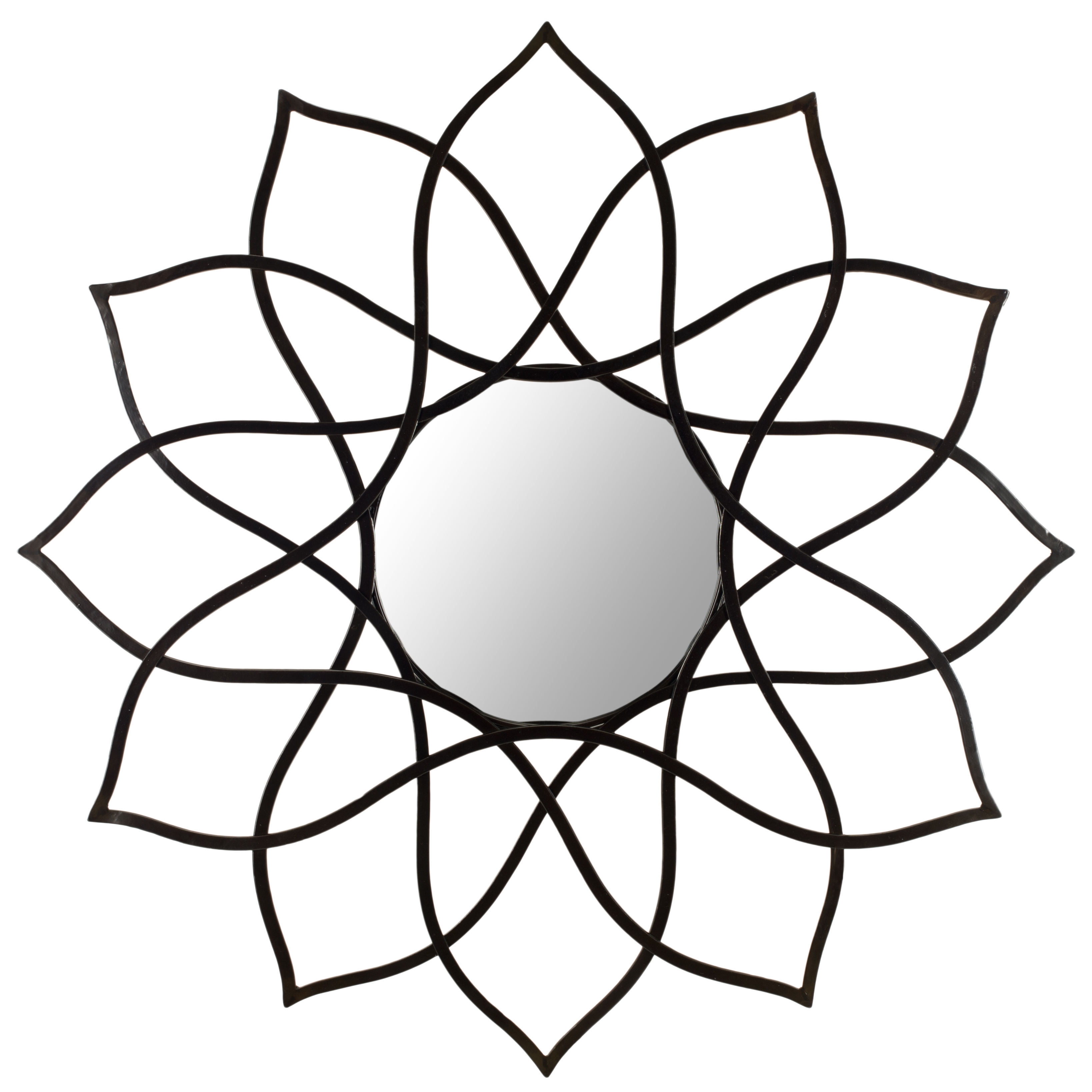 Flower Power Mirror - Coffee Bronze - Safavieh - Image 0