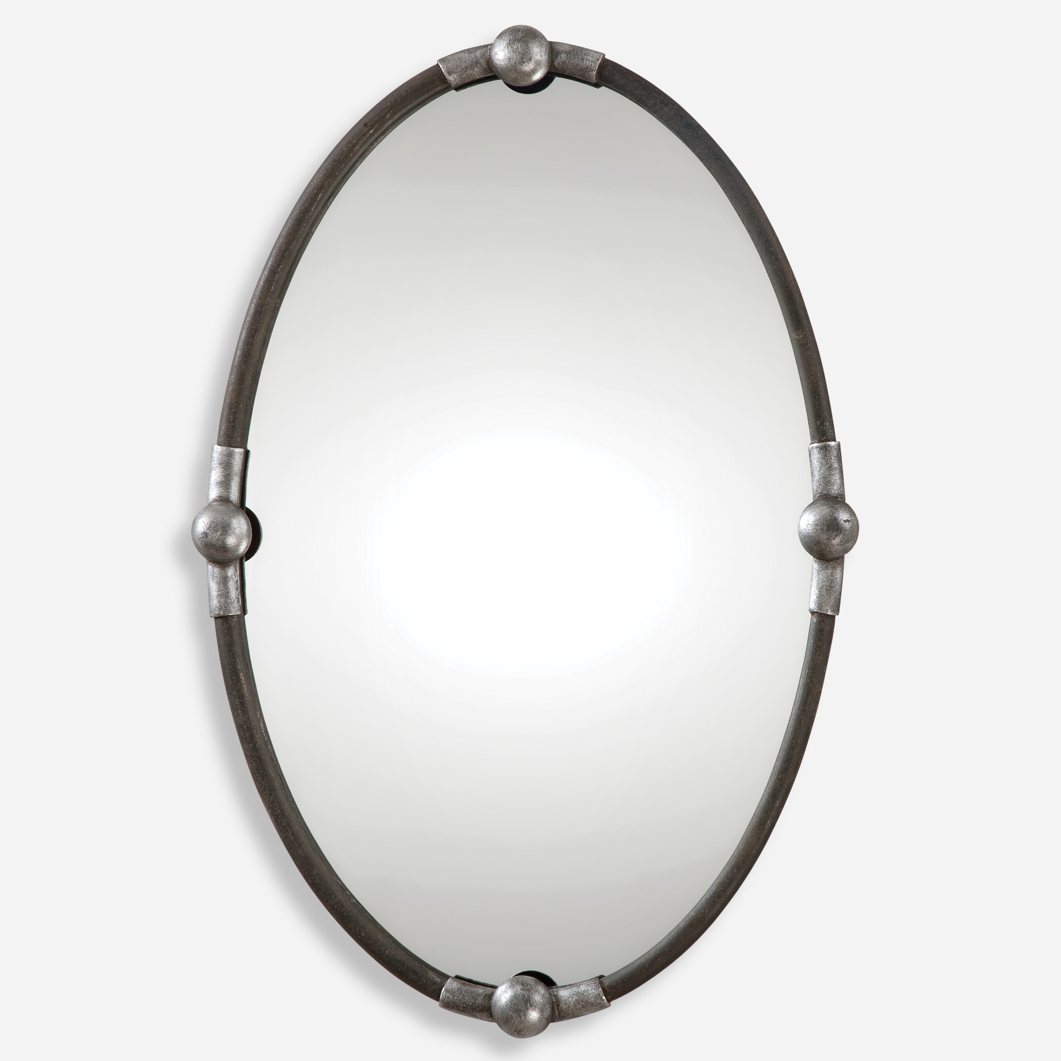 Carrick Black Oval Mirror - Image 0