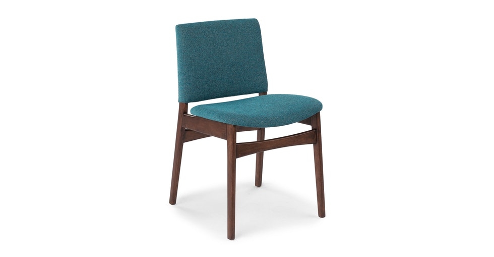 Nosh Andaman Blue Walnut Dining Chair - Image 0