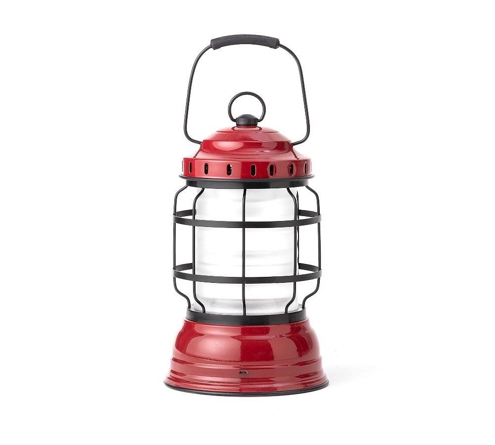 LED Outdoor Lantern, 7"W x 11"H, Red - Image 0