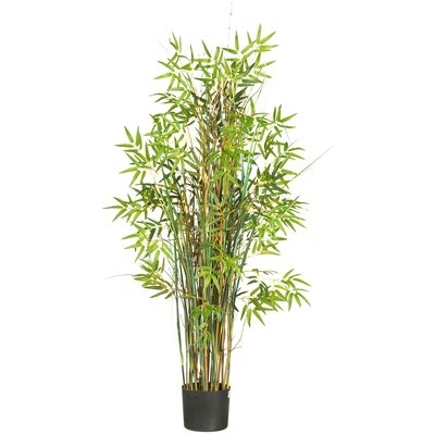 60" Artificial Bamboo Plant in Pot - Image 0