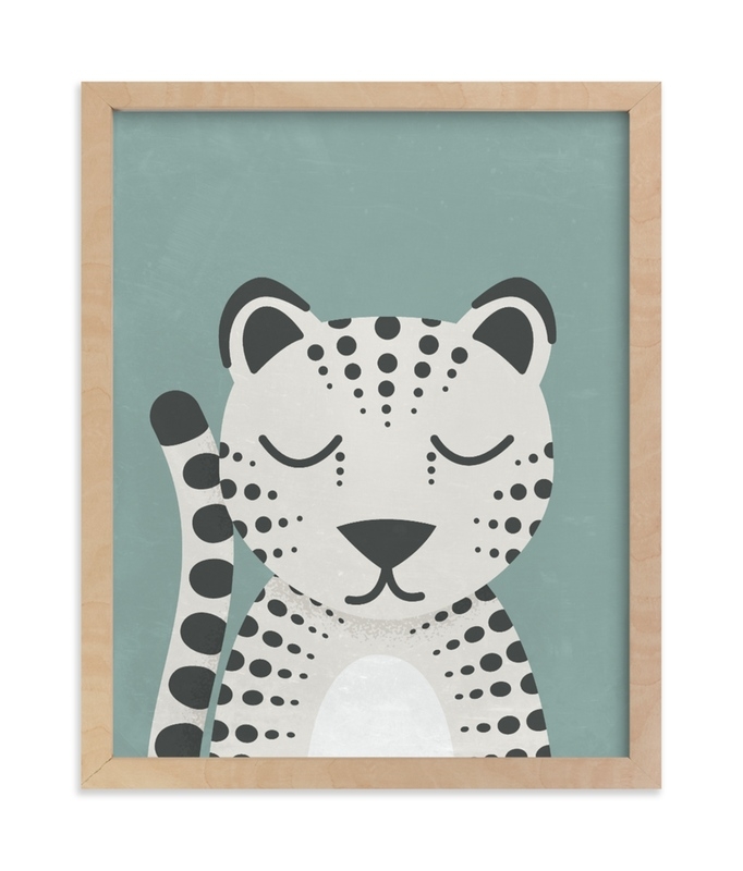 Snow Leopard Children's Art Print - Image 0