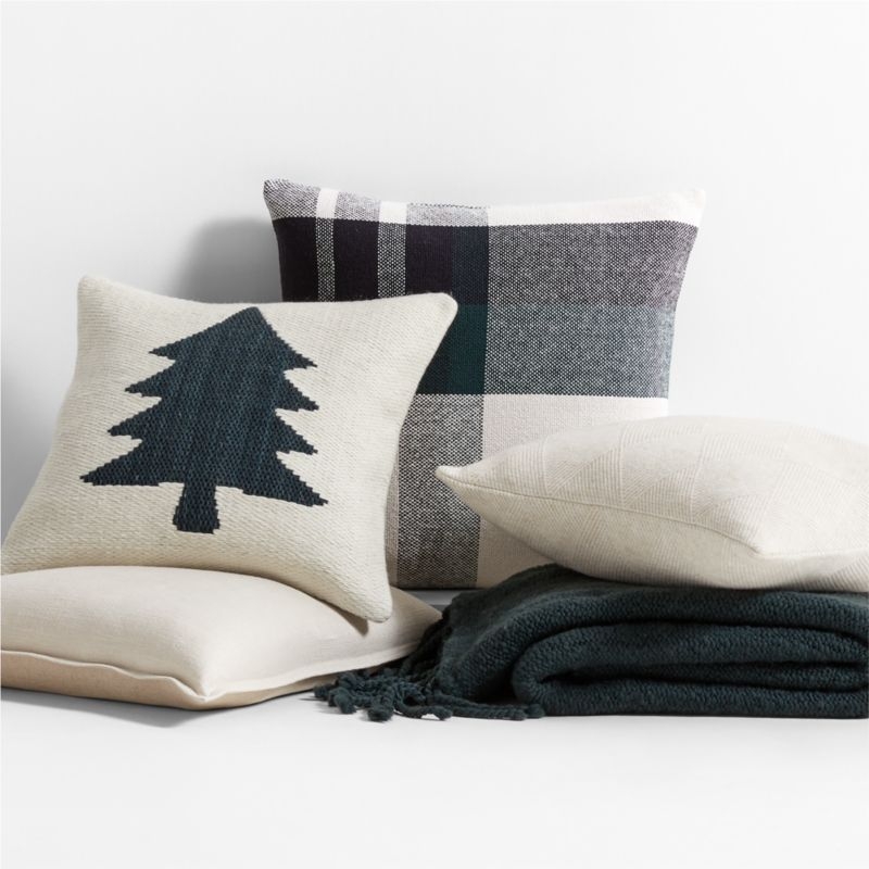Diamond Knit 20x20 Travertine Beige Throw Pillow with Feather Insert - Image 5
