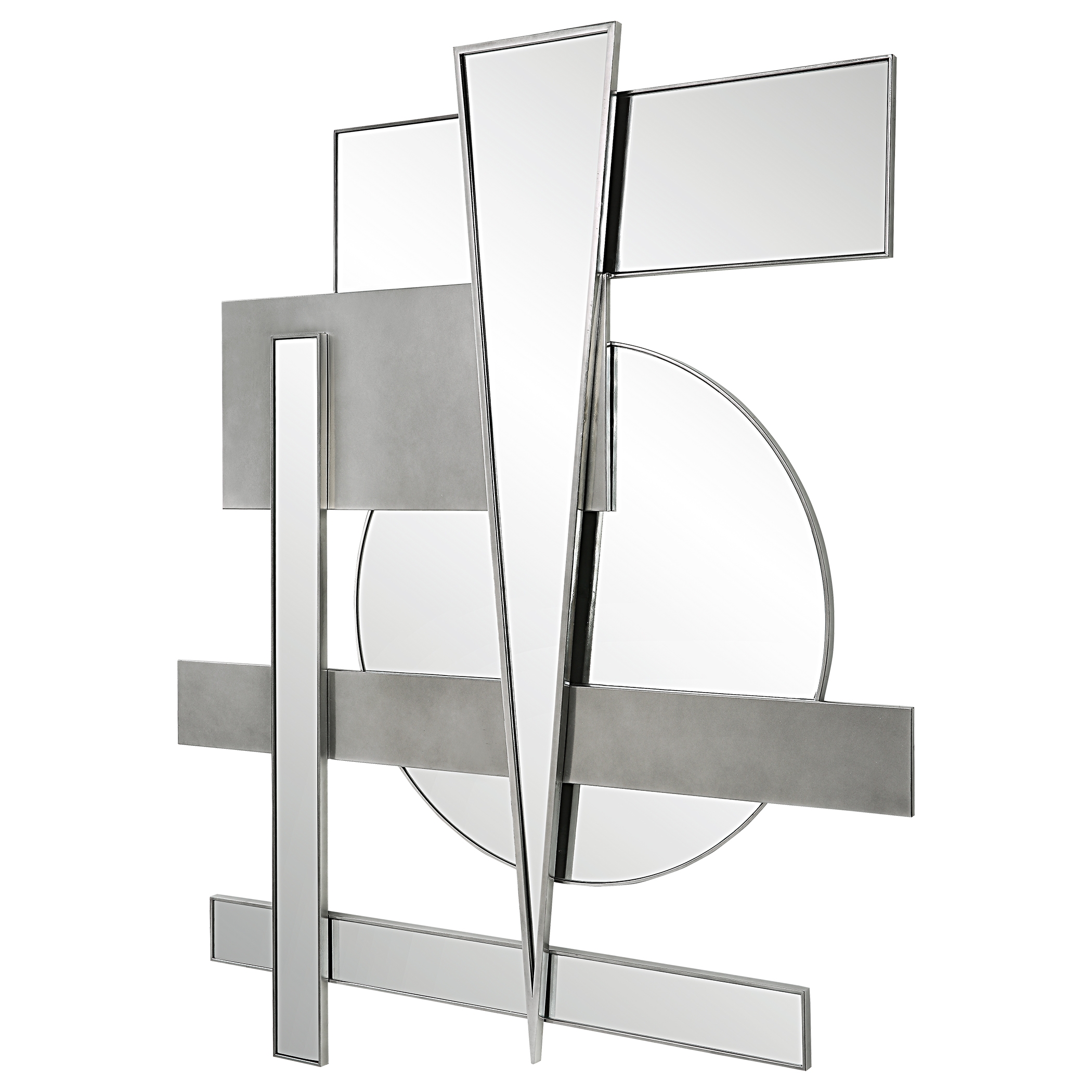 Wedge Mirrored Modern Wall Decor - Image 2