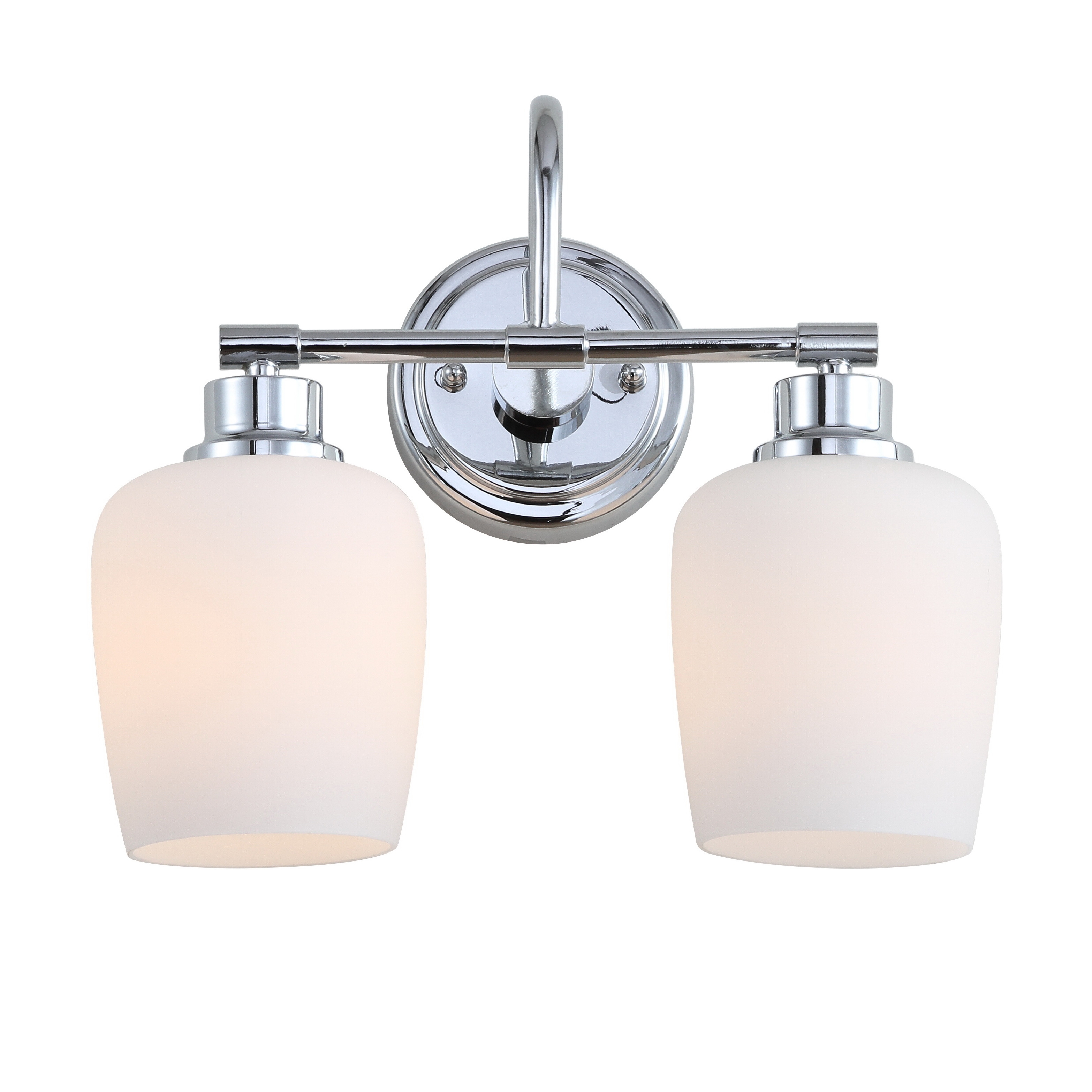 Rayden Two Light Bathroom Sconce - Iron/White Frosted Glass - Arlo Home - Image 1