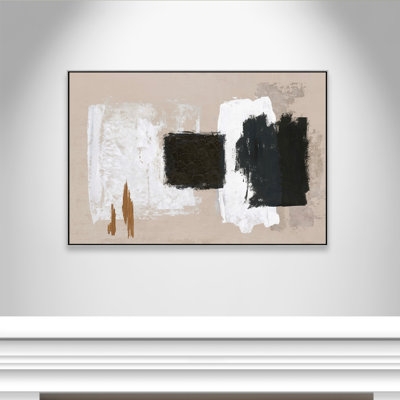 Golden Slate - Floater Frame Canvas - Image 0