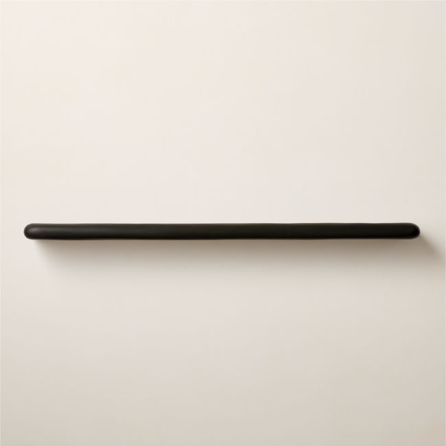 Bodene Black Resin Wall Shelf 60" - Image 0