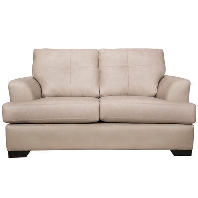 Dianne Leather Loveseat - Image 0