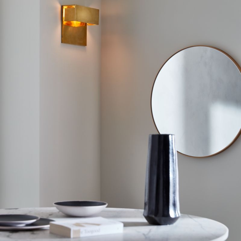 Desi Ribbed Black Vase Tall - Image 4