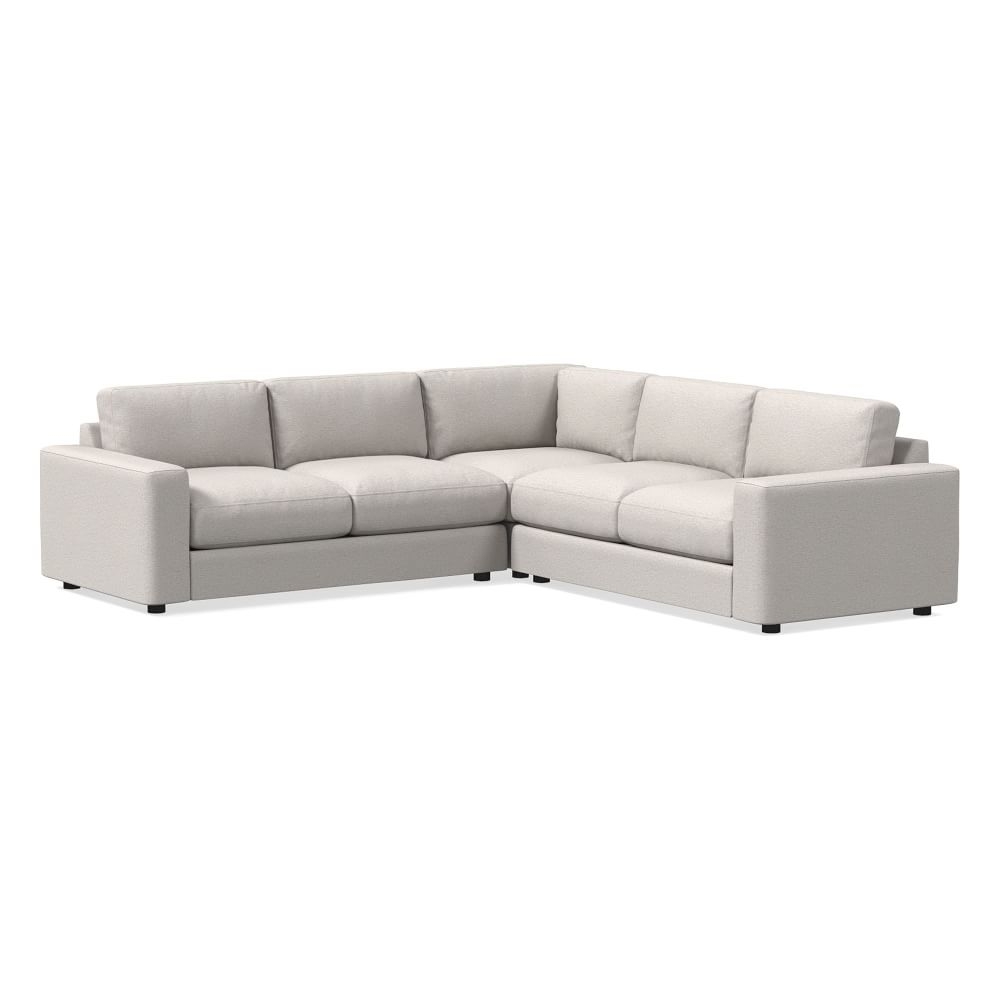 Urban Sectional Set 05: Left Arm 2 Seater Sofa, Corner, Right Arm 2 Seater Sofa, Poly, Twill, Sand, Concealed Supports - Image 0