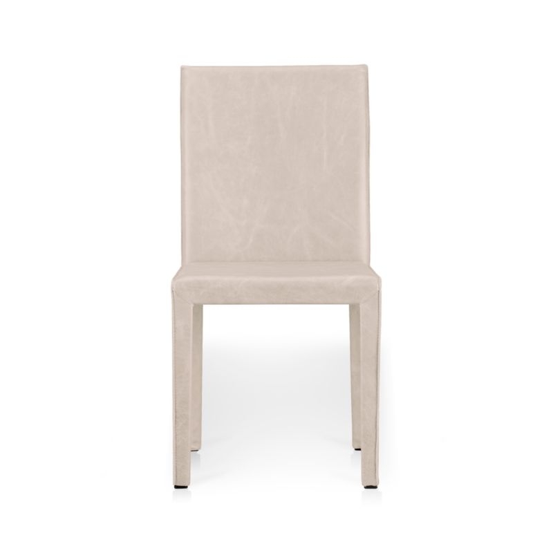 Folio Sand Top-Grain Leather Dining Chair - Image 1