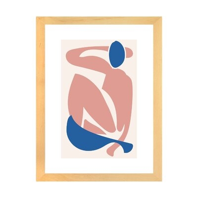 Deconstructed Blue and Pink Figure by Mambo Art Studio - Print - Image 0