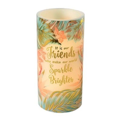 Friends Floral Led Candle - Image 0
