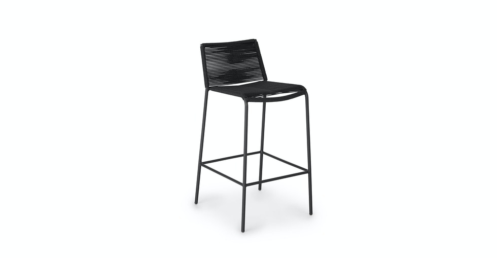 Zina Ember Black Bar Stool - Image 0