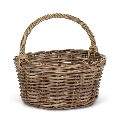 Long Handled Rattan Basket - Image 0
