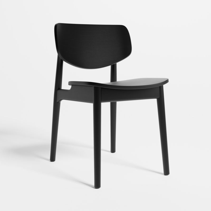 Paolo Black Wood Dining Chair - Image 5
